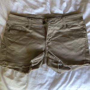 Tan Jean shorts